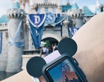 Mickey Mouse Ear Iwatch Case Disney Apple Watch Cover Disneyland Case Band Women Strap Cover 38mm 42mm apple watch Series 2, Series 1