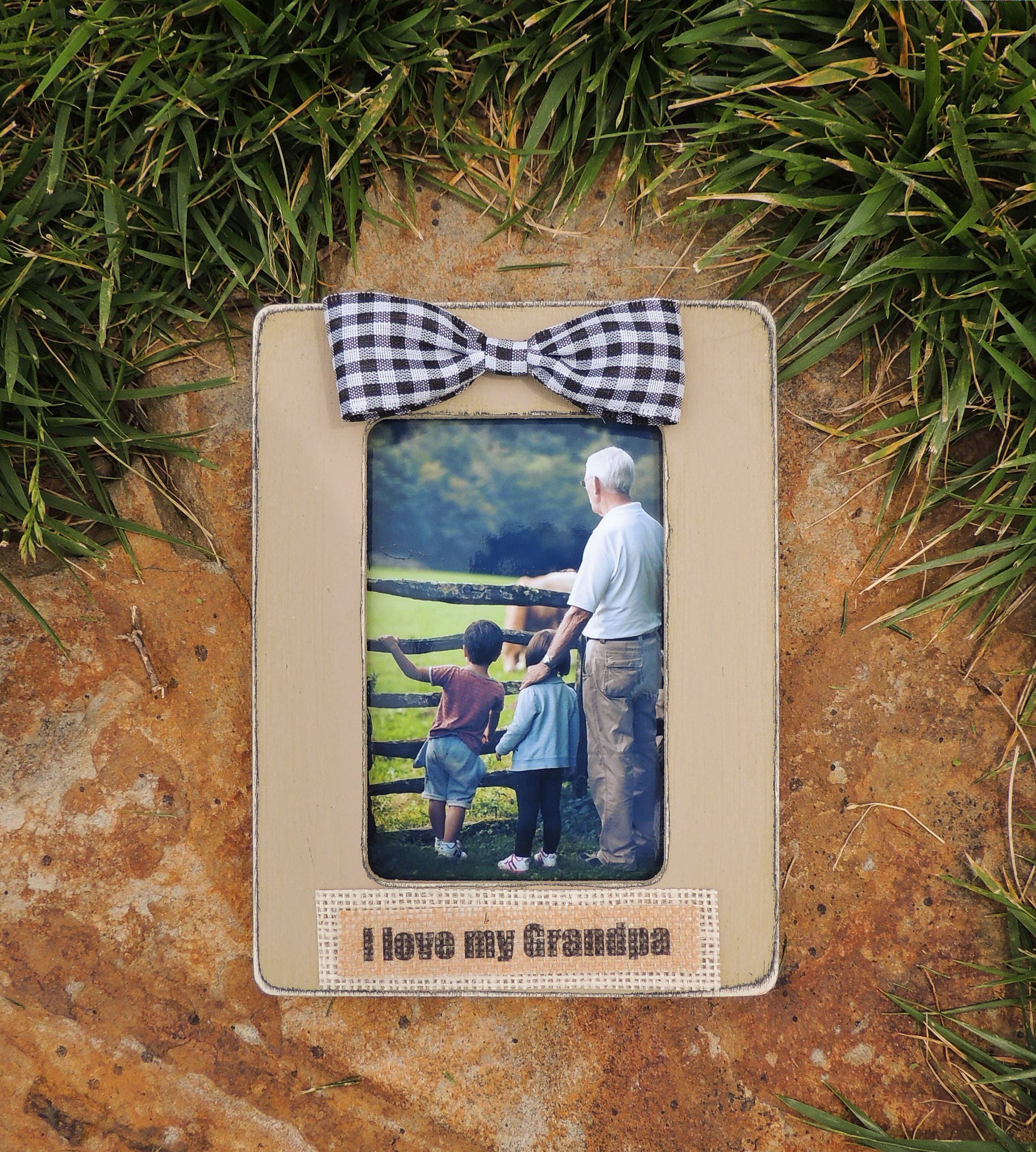 Father's Day picture Frame Gift Grandpa I love my grandpa