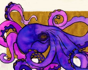 Purple Octopus - Original