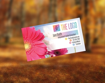 Business Cards for Home Fashion Retailer and Consultant. Home Office approved fonts and color