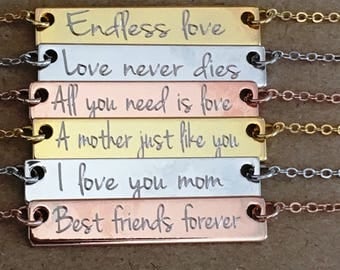 Handwriting Necklace, Actual Necklace Signature Engraved Love Message, Signature Necklace, Custom Handwriting Necklace, Gift for Mom
