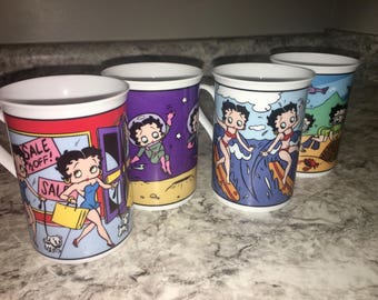 Vintage Betty Boop Collectors Edition Mugs