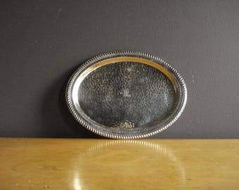 Vintage Silver Tray - Mini Oval Silverplate Platter or Serving Tray - VP Fair (St. Louis) - Made in England