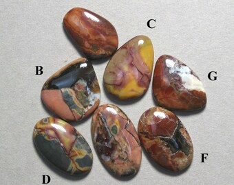 BUTTERFLY JASPER cabochon freeform designer cab