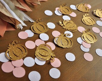 Pumpkin Girl Birthday. Pumpkin Confetti. 50CT. Handcrafted in 3-5 Business Days. Pumpkin 1st Birthday Decorations.