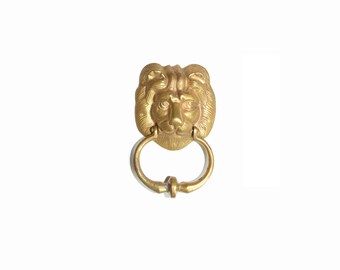 Vintage Lion Door Knocker Brass Lion Door Knocker Lion Door Furniture Lion Doorknobs Lion Home Decor