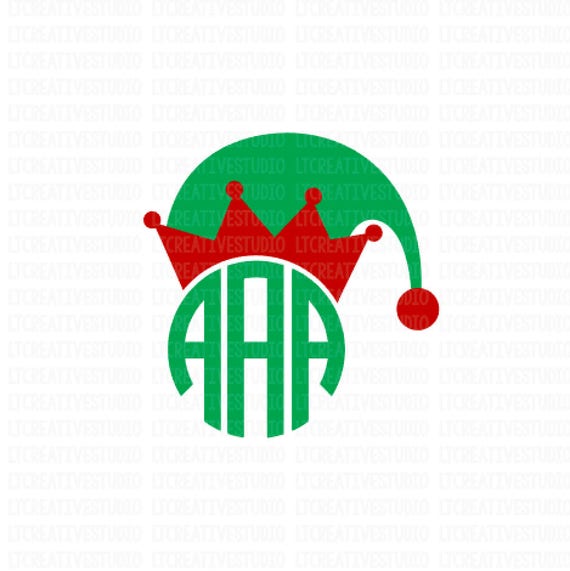 Download Elf Hat Monogram Svg Christmas SVG Elf Hat SVG Christmas