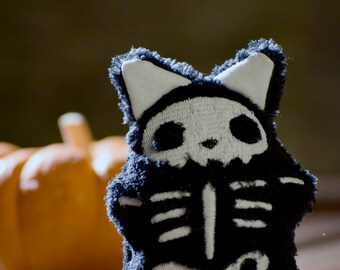 cat skeleton plush