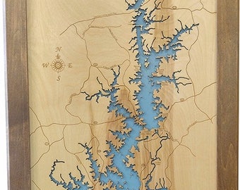 Lake keowee map | Etsy