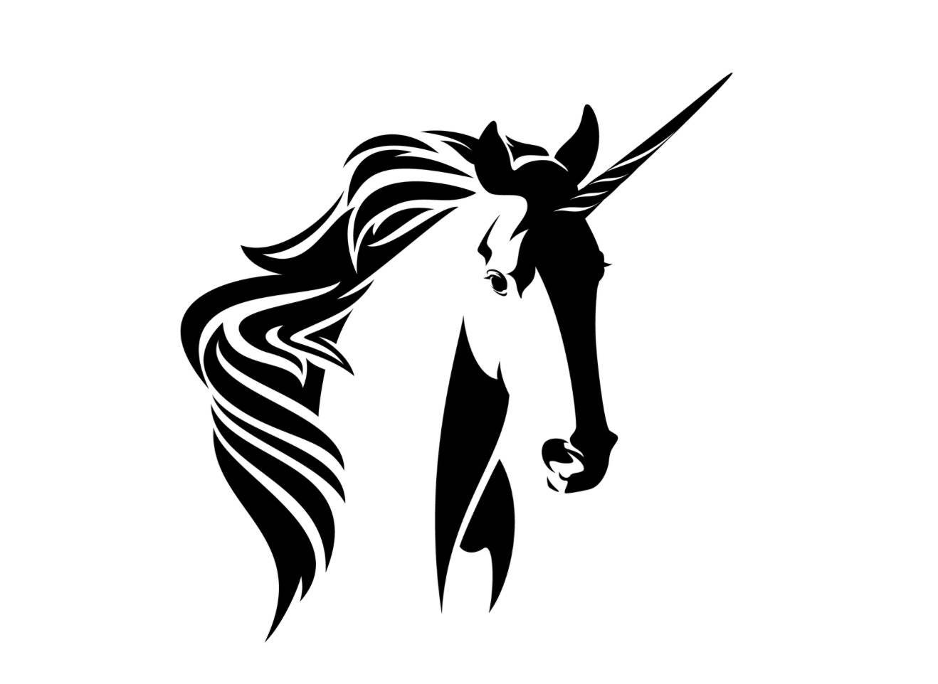 Unicorn Stencil for cake decorating airbrush & royal icing