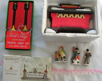 Dept 56 | Vintage Lot from Snow Village Seasons Bay Dickens Village Heritage Village