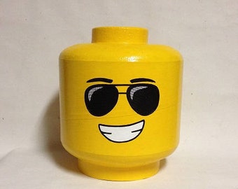 Custom LEGO inspired "The Aviator" costume head