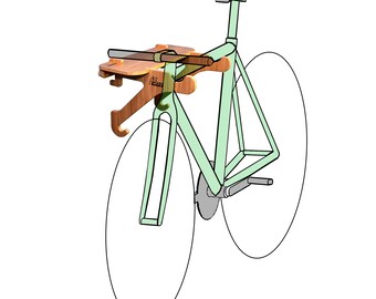 Bamboo Bike Rack | Bike Shelf - The Rackcycle