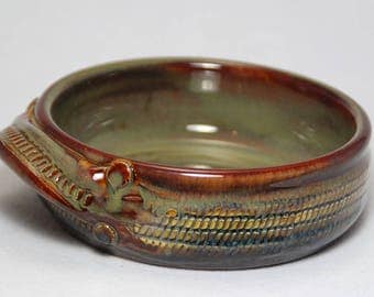 8oz brie baker, small servng bowl, dip dish, pottery bowl