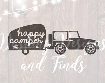 Download Happy camper cricut | Etsy