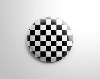 checkerboard button up shirt