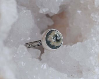 Ocean Jasper Ring, Size 6, Sterling Silver Ocean Jasper Jewelry