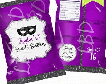 mardi gras chip bags