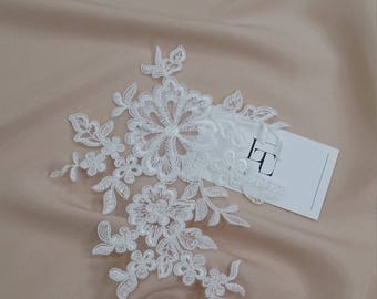 1 Paar Spitze-Applikationen Zum Aufnähen – DIY-Deko Für Kleidung, Hochzeit & Heimtextilien