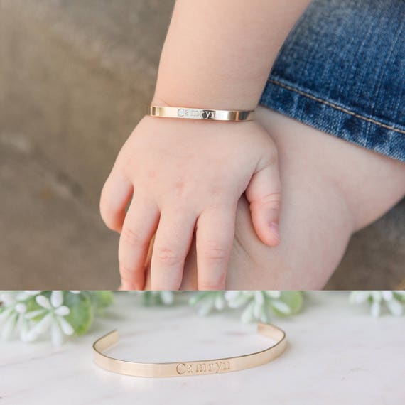 Baby Bracelet Personalized Baby Toddler Name Bracelet Custom