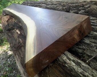 Live Edge Walnut Mantle/Fireplace Mantle/Shelf/FM #01