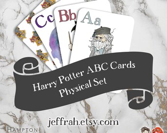 Harry Potter ABCs | Physical Set | Nerdy Baby Gift | Kindergarten | Harry Potter Baby | Alphabet Flashcards
