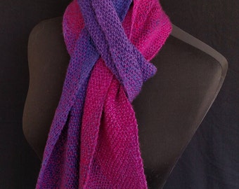 Knitting pattern scarf Celtic braid scarf Irish cable knit