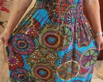 Women's Maxi dress/ long dress/ boho/ halter/ print