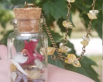 Go-Getter - citrine / tiger's eye necklace