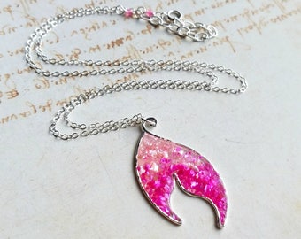 Mermaid Tail Necklace, Resin Mermaid Necklace, Fish Tail Necklace, Dolphin Pendant, Starfish Necklace STERLING SILVER: Choose Your Color