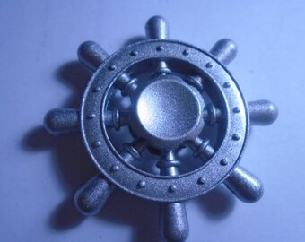 Ships' Helm Wheel Metal Fidget Spinner in tin case Shipped from Pittsburgh, PA
