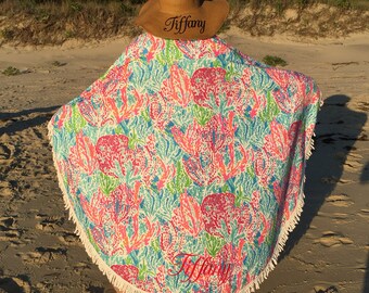 Easter Penguin Awd1307  Circular Beach Towel Shawl 59
