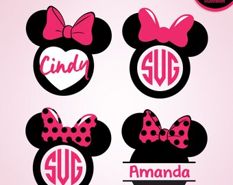 Disney bundle, SVG Disney pack, Minnie Mouse clipart, Silhouette files, svg, eps, png, Digital cut files, Cricut design, INSTANT DOWNLOAD