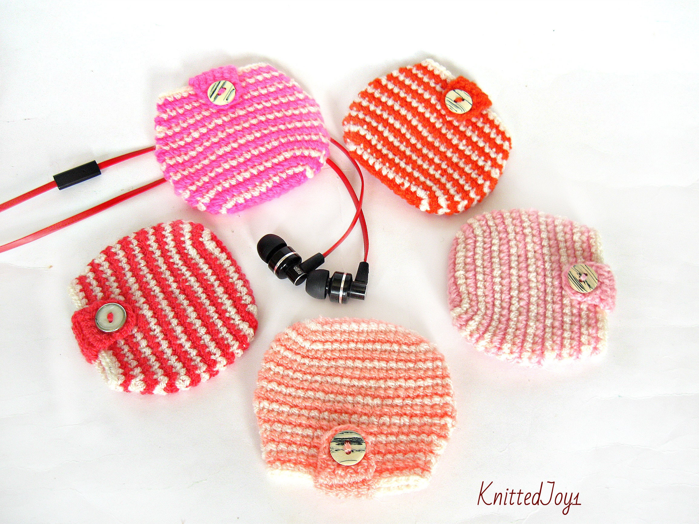 Headphone case Cover crochet case crochet mini bag Headphone