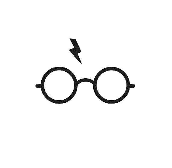 Harry Potter Glasses Vinyl Decal Sticker