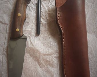 Bushcraft Knife W2 steel w/ fire steel