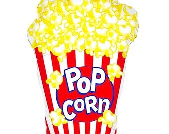 Jumbo Balloon, Popcorn Balloon, Popcorn, Large Balloon, Giant Balloon, Birthday, Party, Birthday Party,