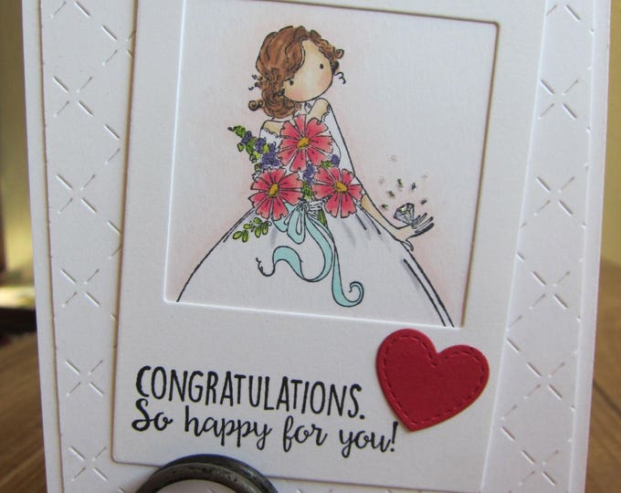 Engagement Card/Wedding Card/Bride Card/Bridal Card/Wedding Gift/Congratulations Card