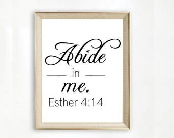Abide with me | Etsy
