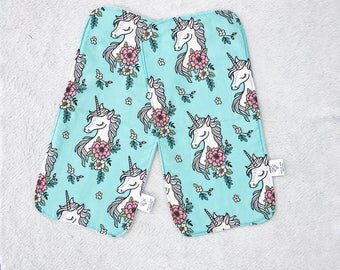 Unicorn Burp Cloth - Unicorn Baby Girl Burp Cloth - Absorbent Burp Cloth - Unicorn Print - Baby girl Burp Cloth