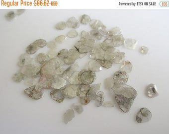 ON SALE 50% White Raw Diamond Slices, Free Form, Rough Diamond, Raw Diamond, 4 Pieces Approx, 8mm To 6mm Each, SKU-Sl21