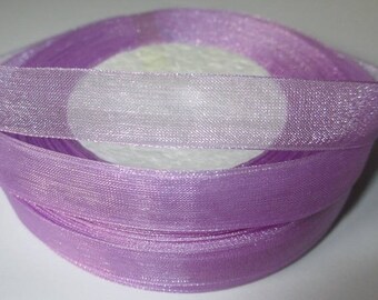 10 m 12mm purple organza Ribbon
