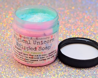 Magical Unicorn Whipped Soap>Sparkly Glitter Soap>Lime Freeze Scented Whipped Soap>Unicorn Party>Stocking Stuffer>Party Favors>Dreamy Soap