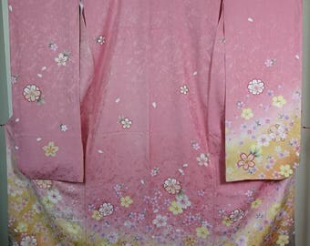Sakura Furisode Traditional Japanese kimono