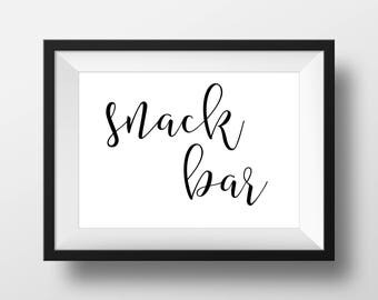Snack bar signs | Etsy