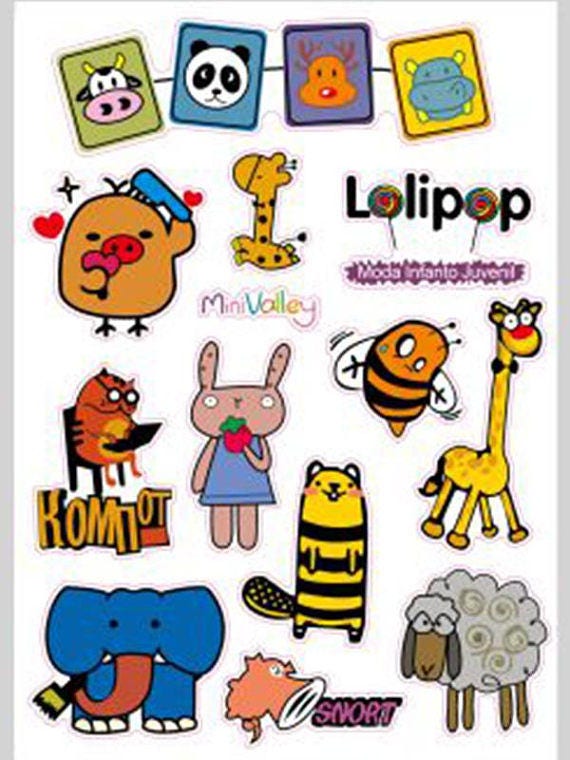 cartoon stickers decorative stickers laptop suitcase stickers