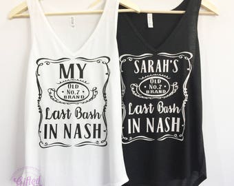 Bachelorette Party Shirts, Lash Bash ,Front Text Only Completely customized, Short Sleeve V Neck Listing