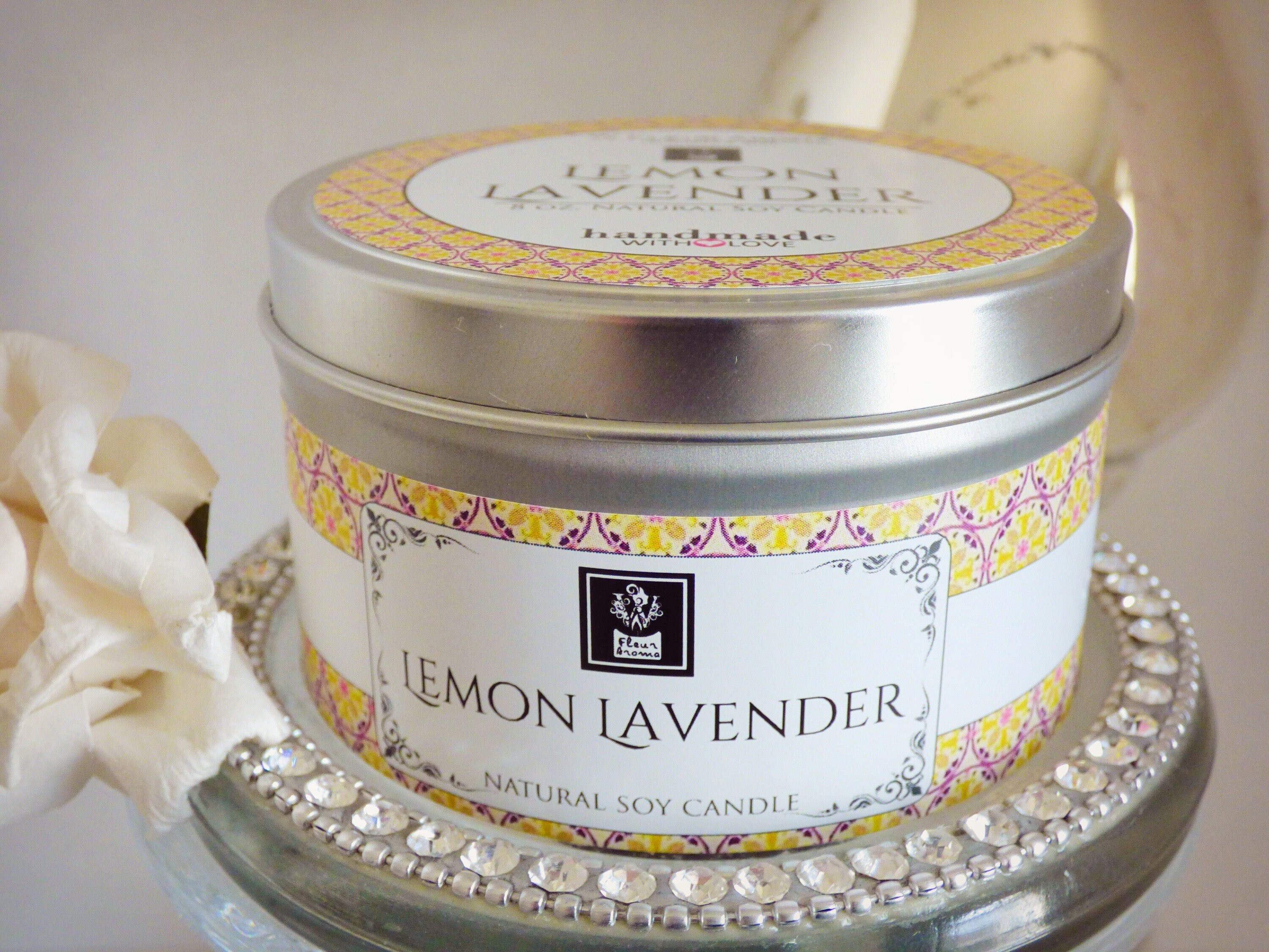 Soy Candle Lemon Lavender No. 78 Aromatherapy Candle
