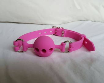 pink ball gag bondage