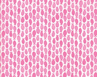 Moda RAINY DAY! Quilt Fabric 1/2 Yard By Me & My Sister - Umbrella Pink 22296 15
